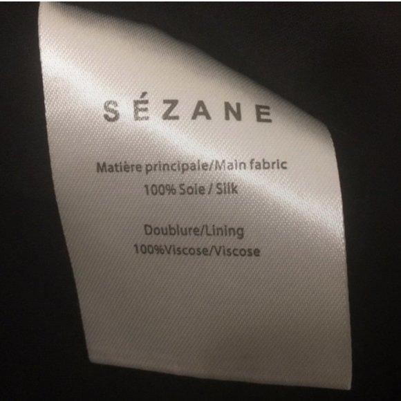 SOLD Sezane Anny dress 100% silk midi wrap dress Small size 36 FR US 4 - Picture 6 of 7